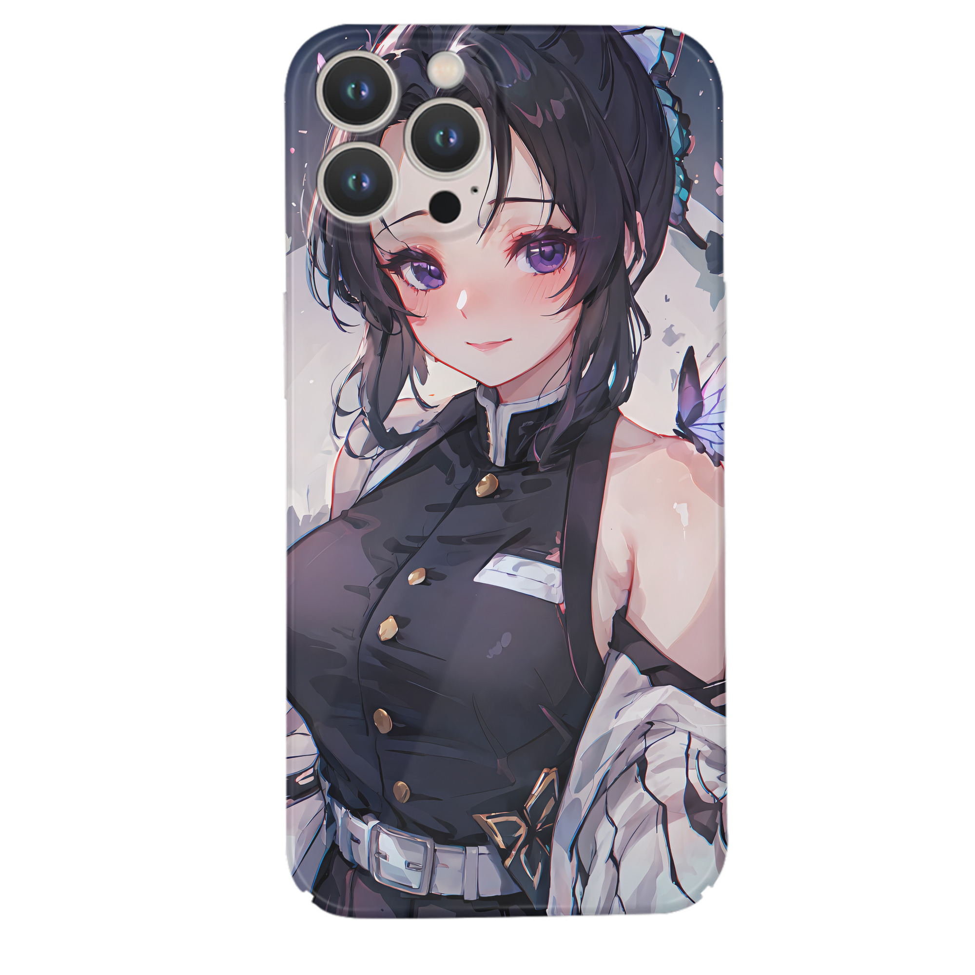 （画像用） 鬼滅の刃（きめつのやいば）蟲柱-胡蝶 しのぶ／こちょう しのぶ Kochou Shinobu 【iPhone 14シリーズ対応】ハードケース